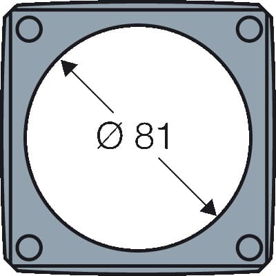 Коробка ответвительная KF 0400 G-размеры 3